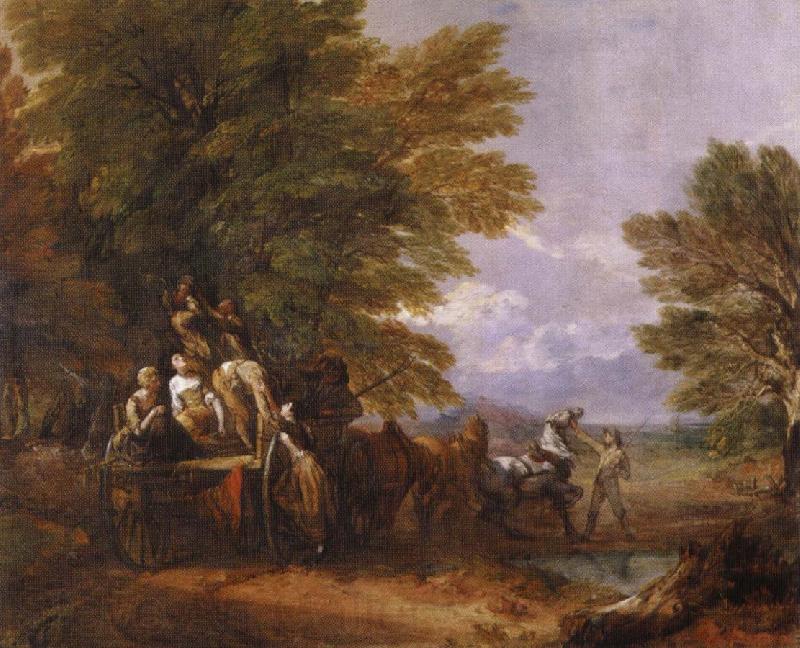Thomas Gainsborough the harvest wagon France oil painting art